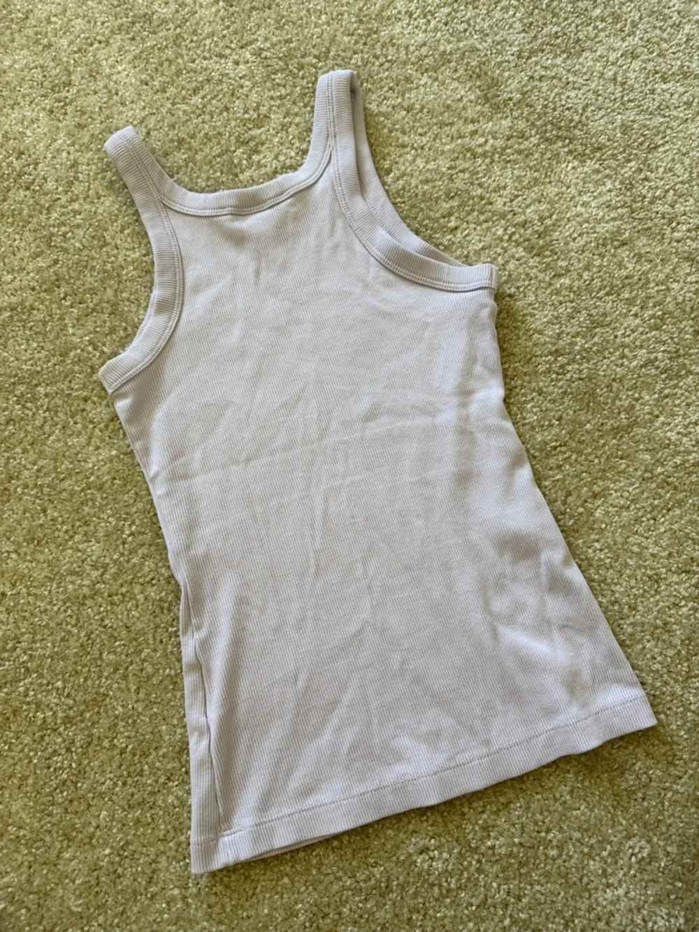 Lilac Ribbed Tank Top - Picture 3 of 3